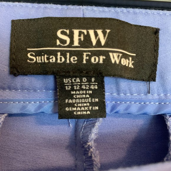 SFW Suitable for Work Flare Pants, Cotton, Size 12 - Picture 5 of 6